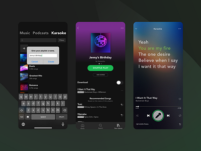 Spotify x Karaoke productdesign uxdesign