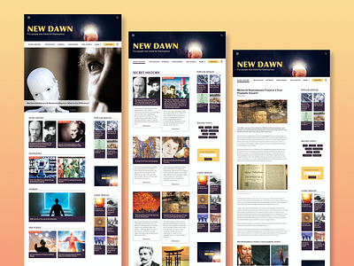 New Dawn magazine site Redesign