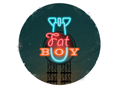 Fat Boy 80s 90s bar biker bling cyberpunk drinks glamour neon night posh videogame