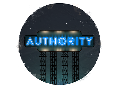 Authority 80s bar biker blue cyberpunk glamour neon night posh videogame