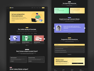 E-Learning Landing Page