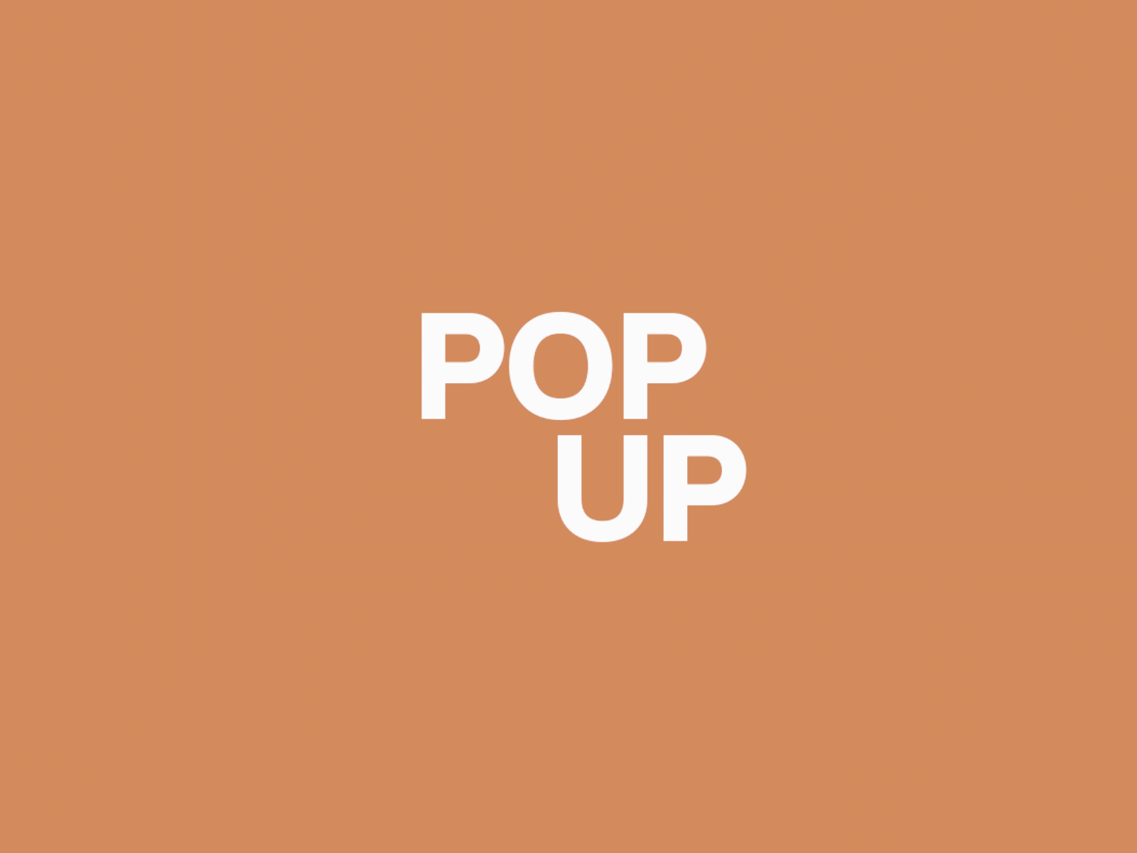 Pop Up animation branding design logo logo design typography