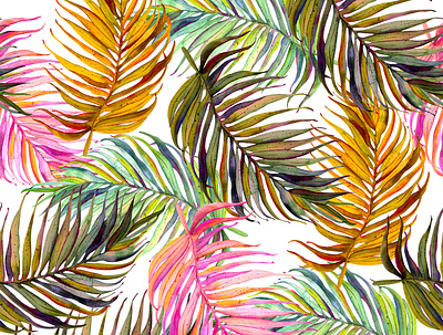 Tropic pattern design flover illustration pattern simlles tropical