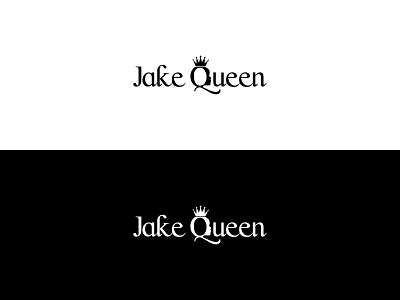 Jake Queen branding crown design flat illustration logo logo design logodesign minimal queen typography vector