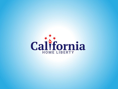 California Home Liberty branding california design flat home home liberty illustration liberty logo logo design logodesign minimal typography vector