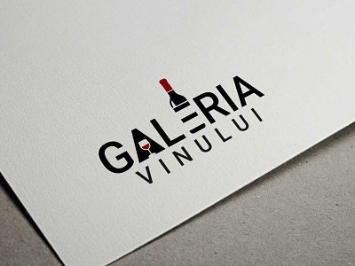 Galeria Vinului bear bottle branding design flat glass illustration logo logo design logodesign minimal typography vector wine wine bar wine bottle wine glass winebar