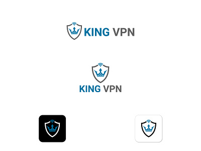 king vpn branding design flat icon icon set iconography illustration ios logo logo design logodesign minimal typography vector vpn vpn app