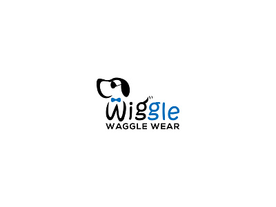 Wiggle Waggle Wear branding design flat illustration logo logo design logodesign minimal typography vector