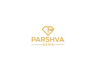 PARSHVA GEMS branding design flat illustration logo logo design logodesign minimal typography vector