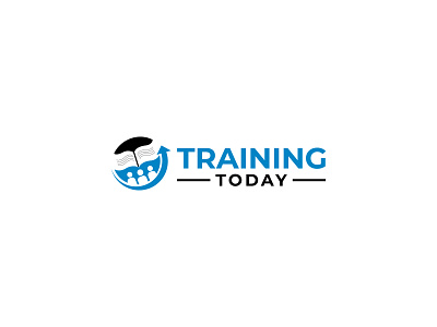 Training today brand branding design flat illustration logo logo design logodesign minimal training today typography vector