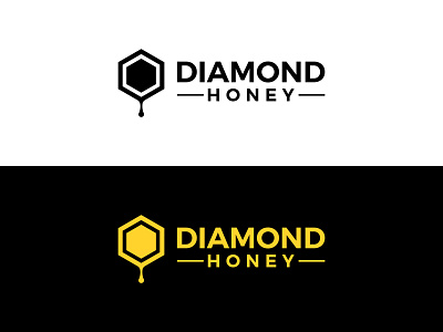 Diamond Honey branding design diamond honey diamond honey diamond logo honey illustration logo logo design logodesign minimal vector