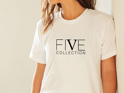 FIVE COLLECTION branding design five collection five collection flat illustration logo logo design logodesign minimal typography vector