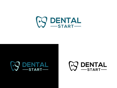 Dental Start branding dental start dental start dentalstart dentalstart design illustration logo logo design logodesign minimal typography vector