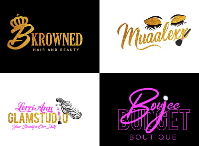 Feminine logo brand identity branding design feminine logo feminine logo design gliter logo illustration logo logo design logodesign minimal