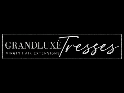 GrandLux Tresses brand branding design flat illustration logo logo design logodesign minimal typography vector