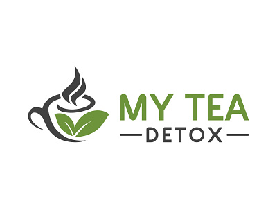 my tea detox brand branding design flat illustration logo logo design logodesign minimal typography vector