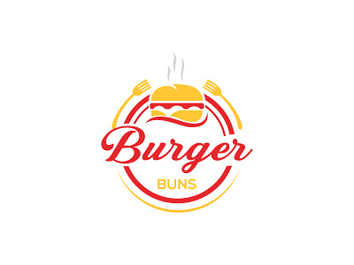 BURGER BUNS brand branding design flat illustration logo logo design logodesign minimal typography vector