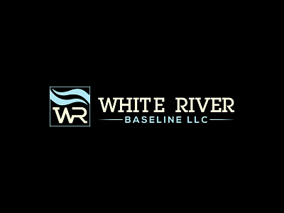 WHITE RIVER BASELINE LLC brand branding design flat illustration logo logo design logodesign minimal typography vector