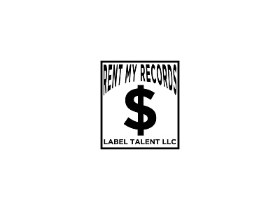 RENT MY RECORDS LABEL TALENT LLC branding design flat illustration logo logo design logodesign minimal typography vector