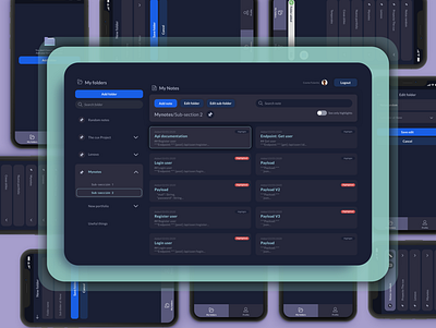 My notes design product design ui ux