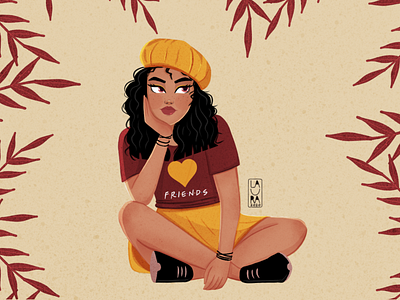 Lily digitalart dribbble dribbbleshot girl girlportrait illustration illustrator