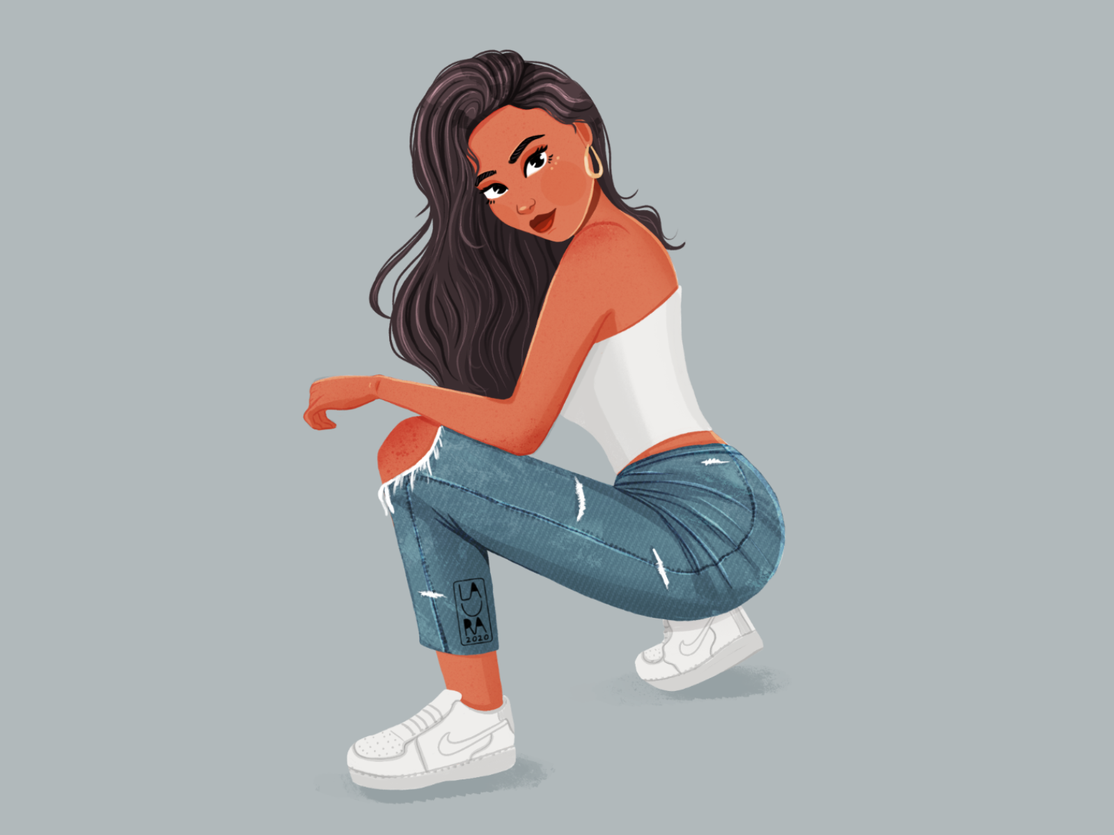 Latino vibes digitalart dribbble dribbbleshot girl girlportrait illustration illustrator