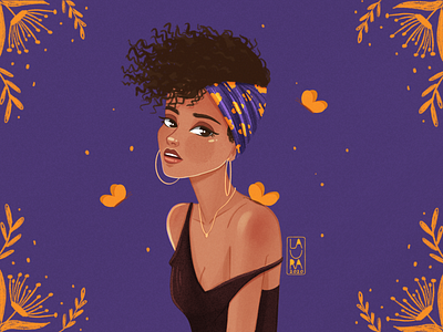 Alicia Keys dribbble best shot dribbbler dribbbleshot girl illustrator