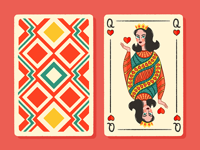 queen of hearts card template