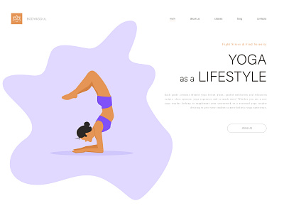yoga website-main page 2d 2dillustration art design designer flat illustration illustration vector web webdesign website design yoga