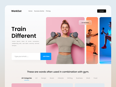 Landing Page - Work out