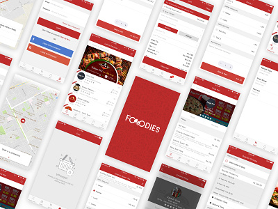 Foodies - Online Food Delivery (Android/iOS App) android delivery app design food food delivery app ios restaurant uidesign