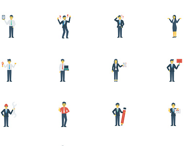 office characters characters female flat flaticons icon male office office icons