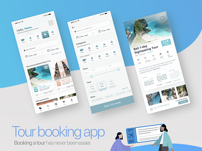 Tour booking app - UI/UX booking app design mobile app product design travel travel app uidesign uiux uxdesign
