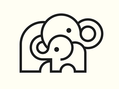 Elephant Logo (Progression) clean contouring graphic design logo logo design love minimalist simple simplicity