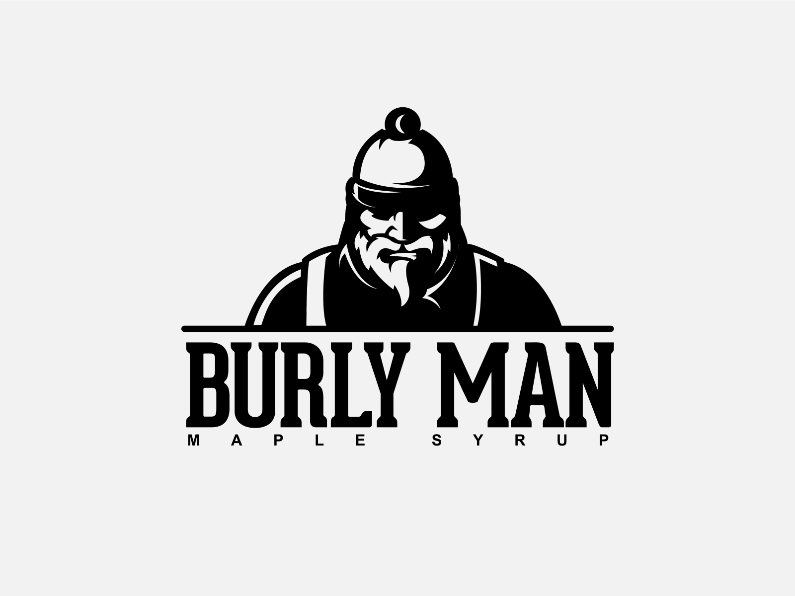 Burly Man Logo No Color Shading By Dylan Roelke On Dribbble