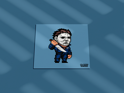 8Bit Brewing Halloween Promo Series #1 - Michael Myers 8bit advertising branding collection design graphic design halloween pixel promotion series startup