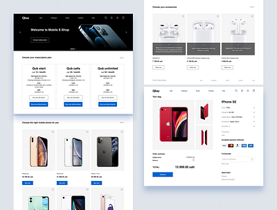 Mobile shop E-commerce design ecommerce moobile shop ui uiux web design webdes webdesign website