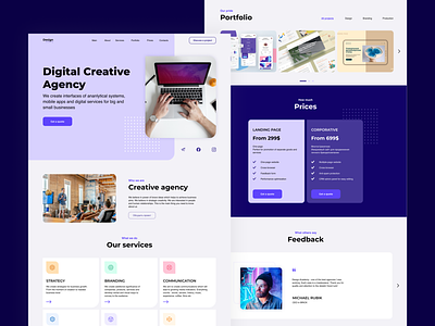 Creative Agency landing page