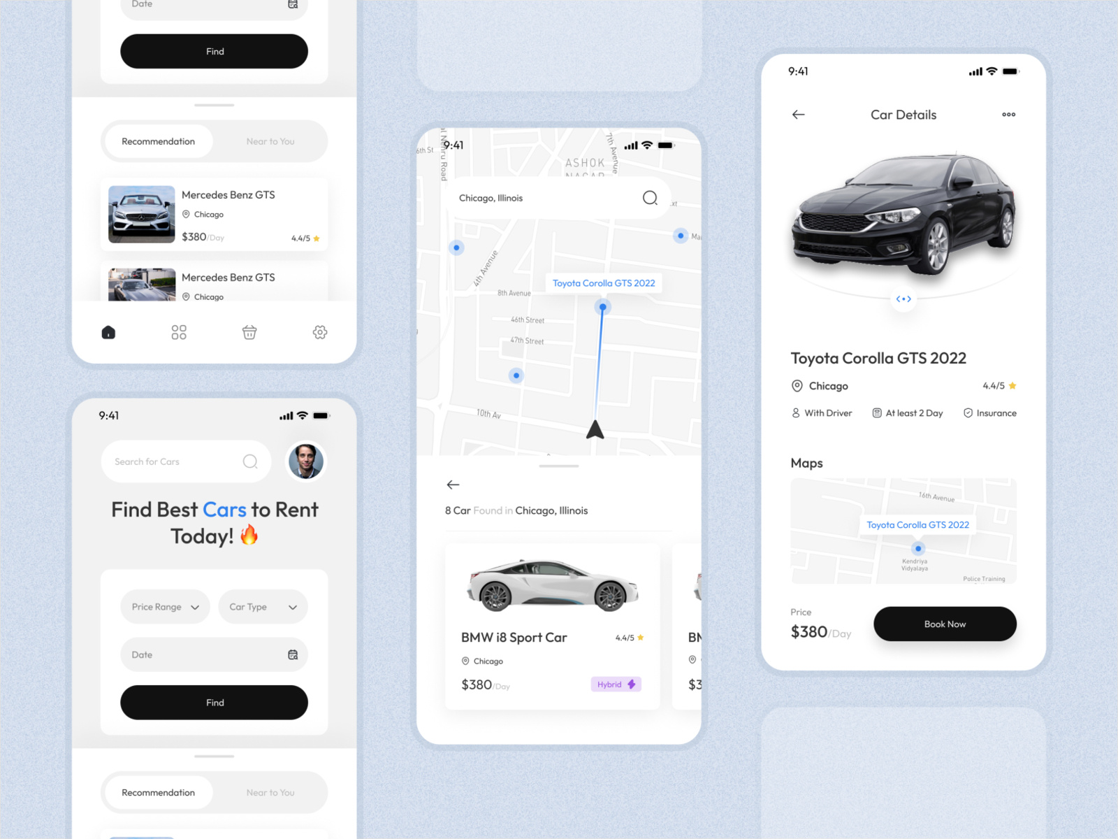 Car Rental Application by mostafa ahmadi for Obtic™ on Dribbble