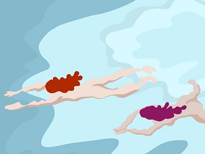 Summer Swim illustration illustration everyday summer swimming