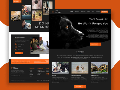 Love For Paws - Landing Page