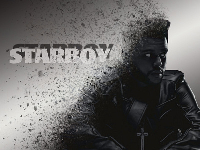 Starboy - Dispersion Effect adobe photoshop dispersion illustration manipulation music photoshop starboy the weeknd