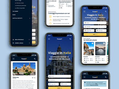 TraveIT - Mobile View app booking design concept ios app italy mobile mobile app mobile ui travel travel agency trip ui uidesign uiux user experience user interface ux uxdesign web web design