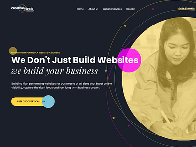 Web Design Agency Hero Concept