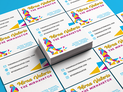 The Mirnavator | Business Card athlete branding branding business card design print design