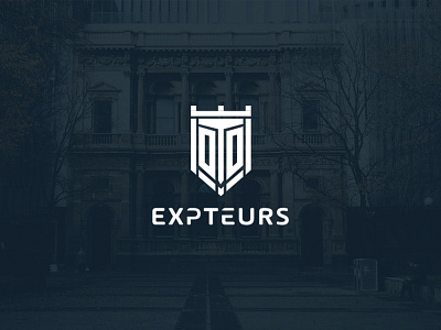 Expteurs Logo behance branding dribbble graphicdesign illustration illustrator logodesign minimalist logo typography ui uidesign uiux ux uxdesign webdesign