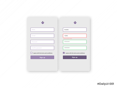 001 001 dailyui registration sign up