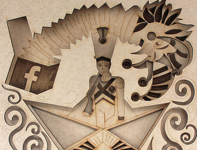 Fairy Tales vs Global Issues series: The Steadfast Tin Soldier design illustration laser cut