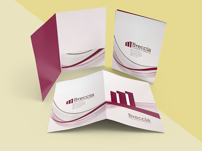 Branding and Folder for Breccia Real State brand identity design fold graphicdesign
