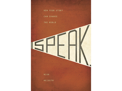 Speak 1 custom typography illustration megaphone